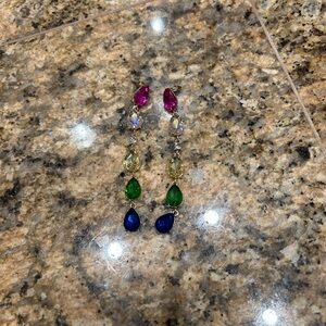 Elegant Multicolor Drop Earrings